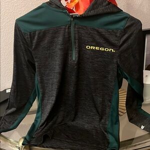 Oregon Black and Green Hoodie